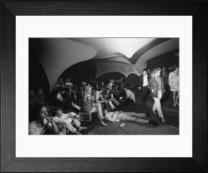 Framed Print : Group of Youths at Electric Circus Club Framed Print : Group of Youths at Electric Circus Club