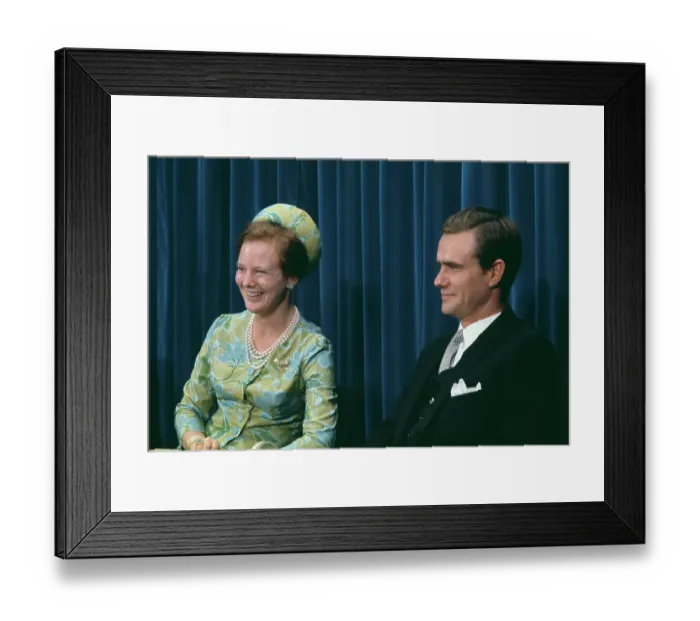 Framed Print : Princess Margrethe And Prince Henrik Framed Print : Princess Margrethe And Prince Henrik