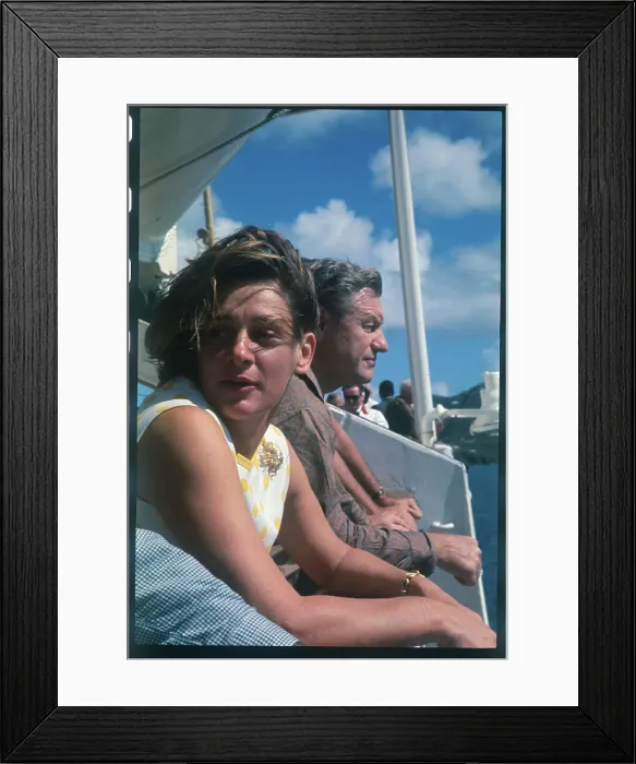 Framed Print : Nelson Rockefeller Sitting Next to His Wife Framed Print : Nelson Rockefeller Sitting Next to His Wife