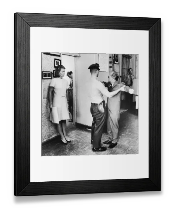 Framed Print : Truman Capote Visits San Quentin Framed Print : Truman Capote Visits San Quentin