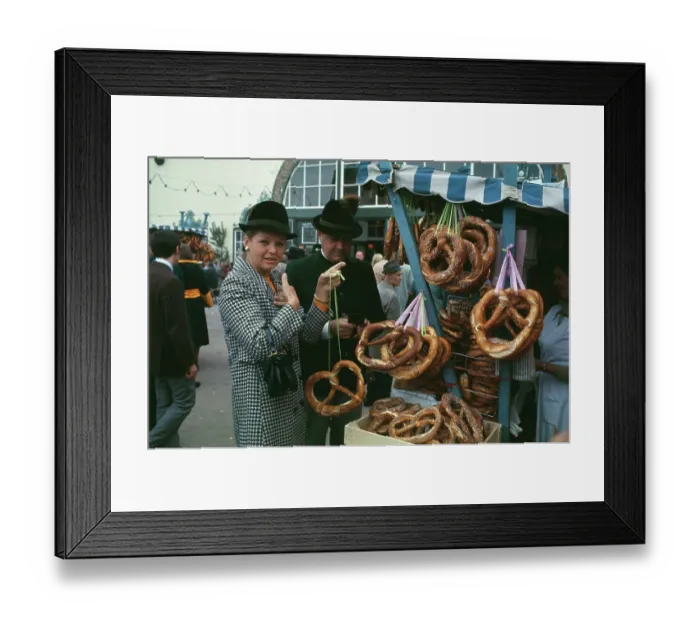 Framed Print : Claude Kirk And Wife Erika At Oktoberfest