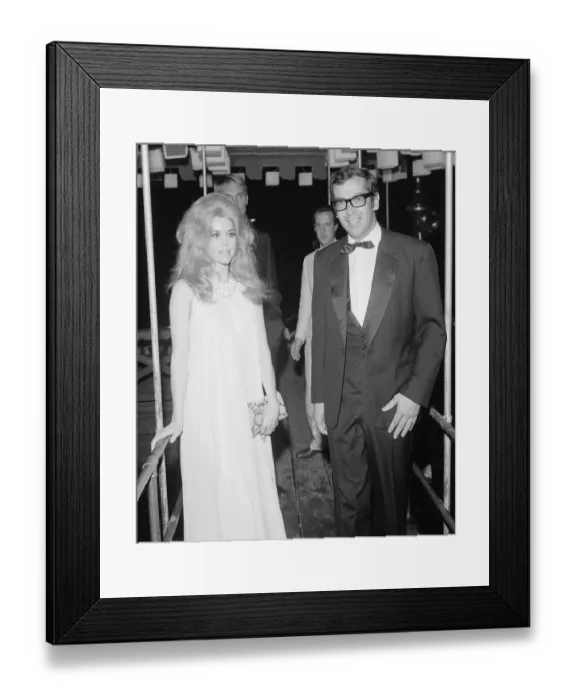 Framed Print : Jane Fonda With Husband Roger Vadim Framed Print : Jane Fonda With Husband Roger Vadim