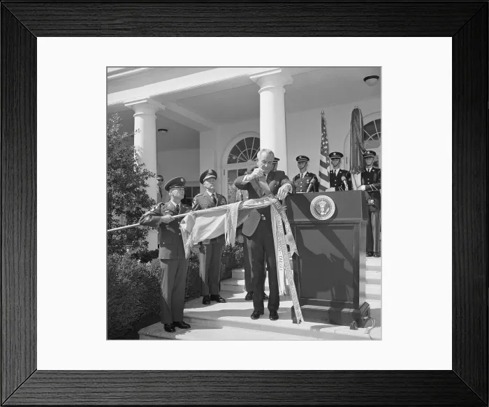 Framed Print : First Cavalry Division Honored Framed Print : First Cavalry Division Honored