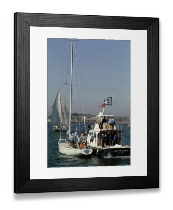 Framed Print : Intrepid Vs Dame Pattie At America's Cup Framed Print : Intrepid Vs Dame Pattie At America's Cup