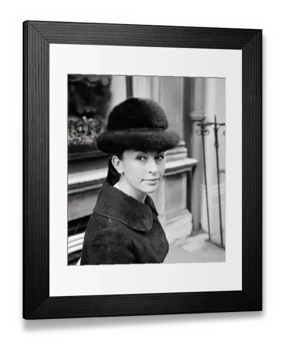 Framed Print : Nanette Newman With New Hat Framed Print : Nanette Newman With New Hat