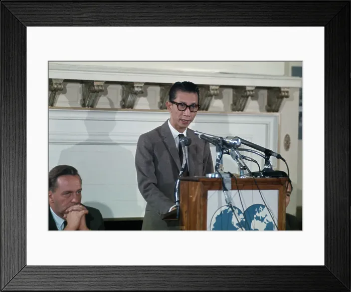 Framed Print : Bui Diem (1923 - 2021), South Vietnam's ambassador to the United States Framed Print : Bui Diem (1923 - 2021), South Vietnam's ambassador to the United States