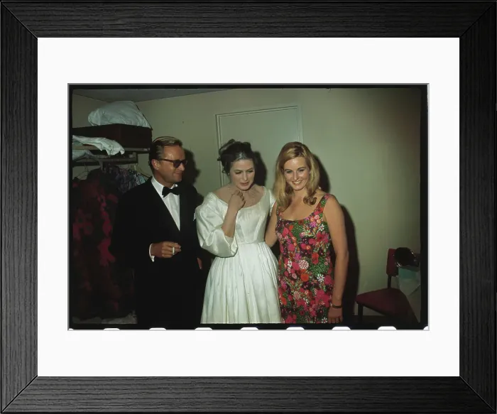 Framed Print : Ingrid Berman Talking to a Friend Framed Print : Ingrid Berman Talking to a Friend