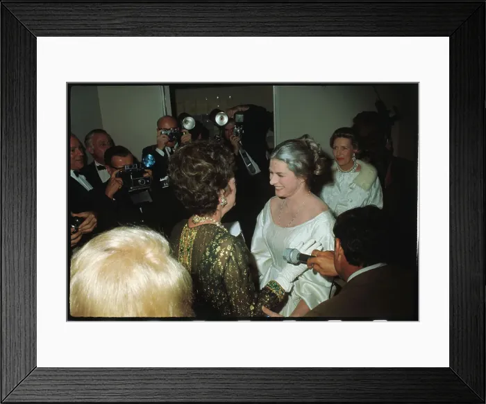 Framed Print : Portrait of Ingrid Bergman With Her Family Framed Print : Portrait of Ingrid Bergman With Her Family