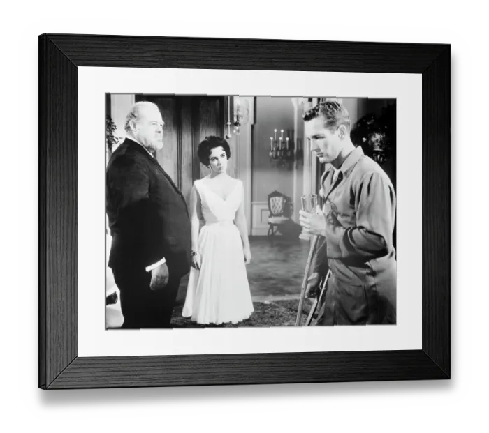 Framed Print : Portrait of Paul Newman, Elizabeth Taylor and Burl Ives Framed Print : Portrait of Paul Newman, Elizabeth Taylor and Burl Ives