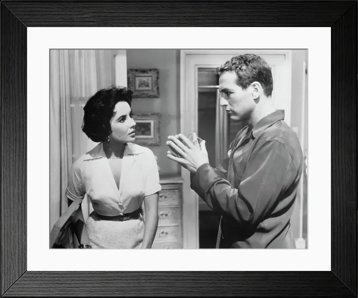 Framed Print : Portrait of Paul Newman and Elizabeth Taylor Framed Print : Portrait of Paul Newman and Elizabeth Taylor