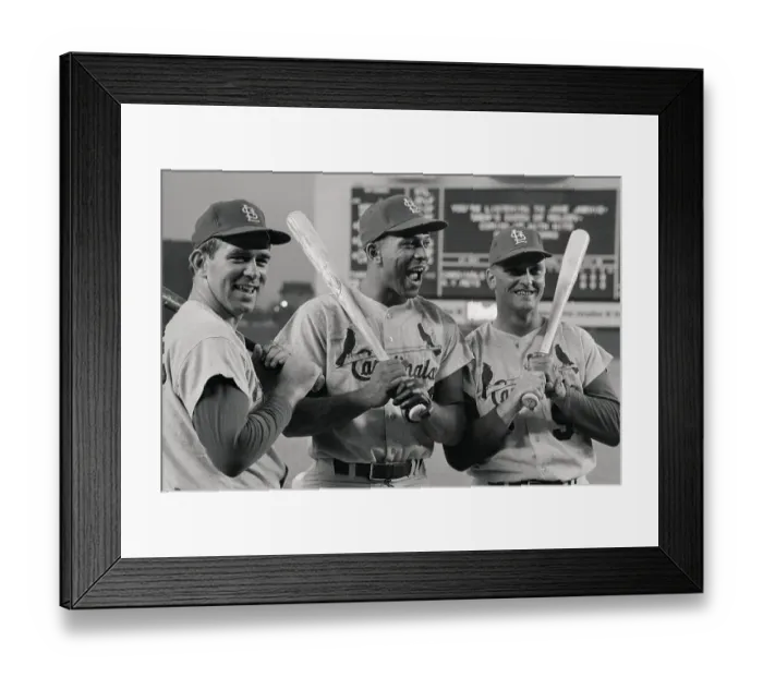 Framed Print : Tim McCarver, Orlando Cepeda, and Roger Maris