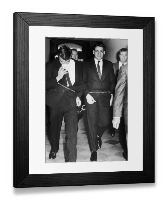 Framed Print : Boston Strangler Albert Desalvo Shackled Framed Print : Boston Strangler Albert Desalvo Shackled