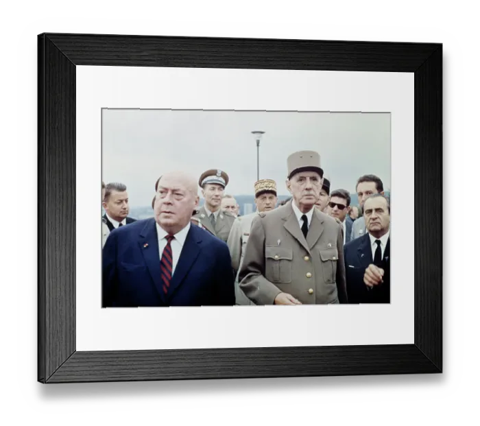 Framed Print : Jozef Cyrankiewicz And Charles De Gaulle Framed Print : Jozef Cyrankiewicz And Charles De Gaulle