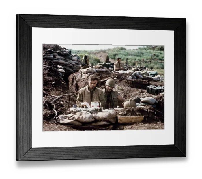 Framed Print : US Marines In Vietnam Trench Framed Print : US Marines In Vietnam Trench