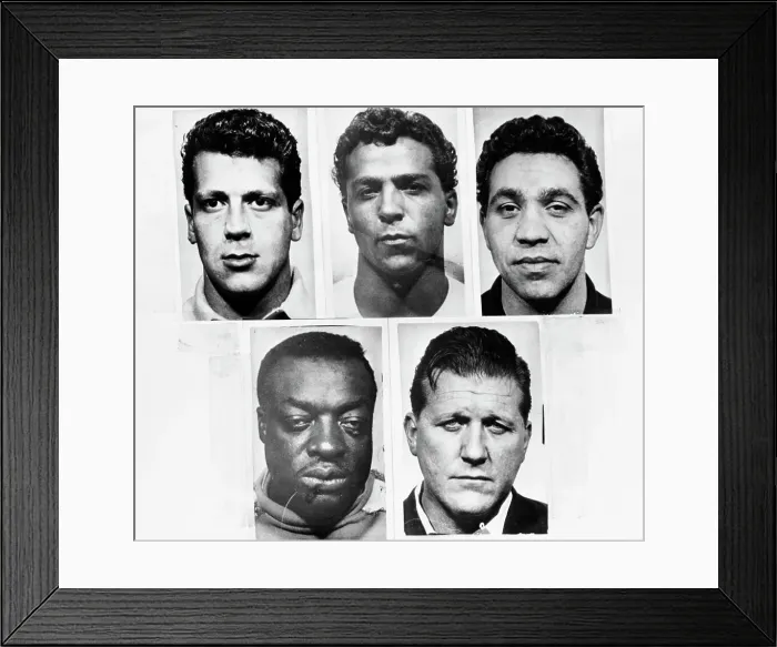 Framed Print : Five Murder Suspects Framed Print : Five Murder Suspects