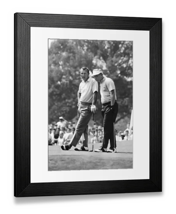 Framed Print : Arnold Palmer and Jack Nicklaus Playing Golf Framed Print : Arnold Palmer and Jack Nicklaus Playing Golf