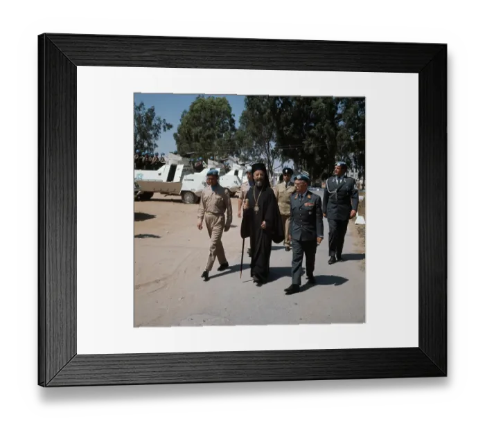 Framed Print : Archbishop Makarios At UN Camp Framed Print : Archbishop Makarios At UN Camp