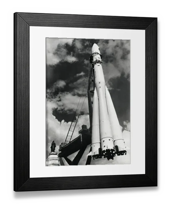 Framed Print : Soviet Rocket on Exhibit Outdoors Framed Print : Soviet Rocket on Exhibit Outdoors