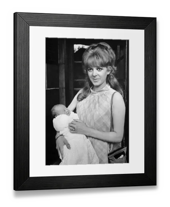 Framed Print : Maureen Starkey Holding Newborn Son Jason Framed Print : Maureen Starkey Holding Newborn Son Jason