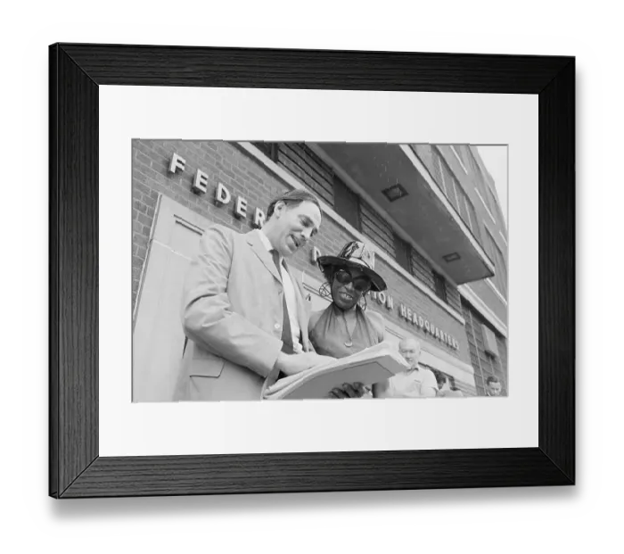 Framed Print : Attorneys William Kuntsler and Florynce Kennedy Framed Print : Attorneys William Kuntsler and Florynce Kennedy