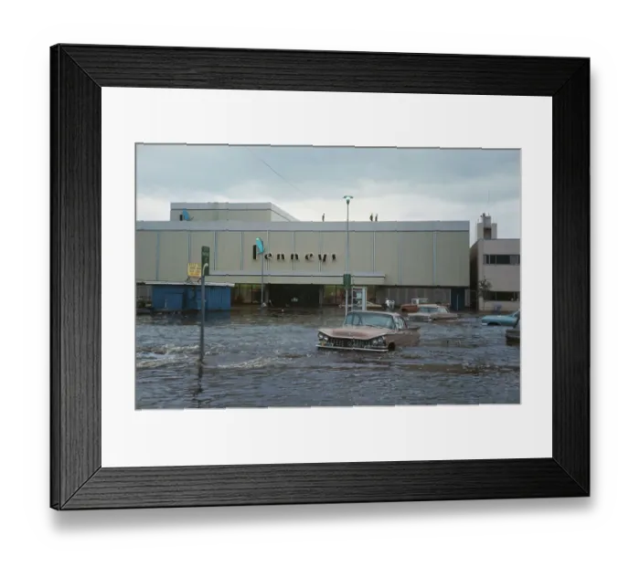 Framed Print : Floods In Fairbanks, Alaska