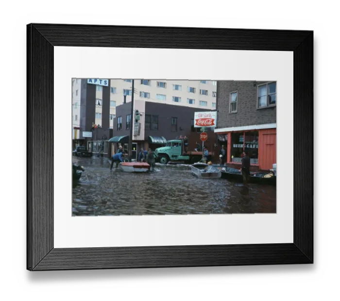 Framed Print : Floods In Fairbanks, Alaska Framed Print : Floods In Fairbanks, Alaska