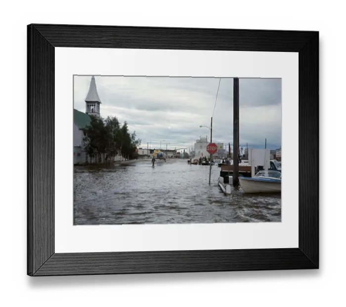Framed Print : Floods In Fairbanks, Alaska Framed Print : Floods In Fairbanks, Alaska