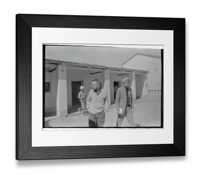 Framed Print : Regis Debray Holding Press Conference Outside of His Cell Framed Print : Regis Debray Holding Press Conference Outside of His Cell