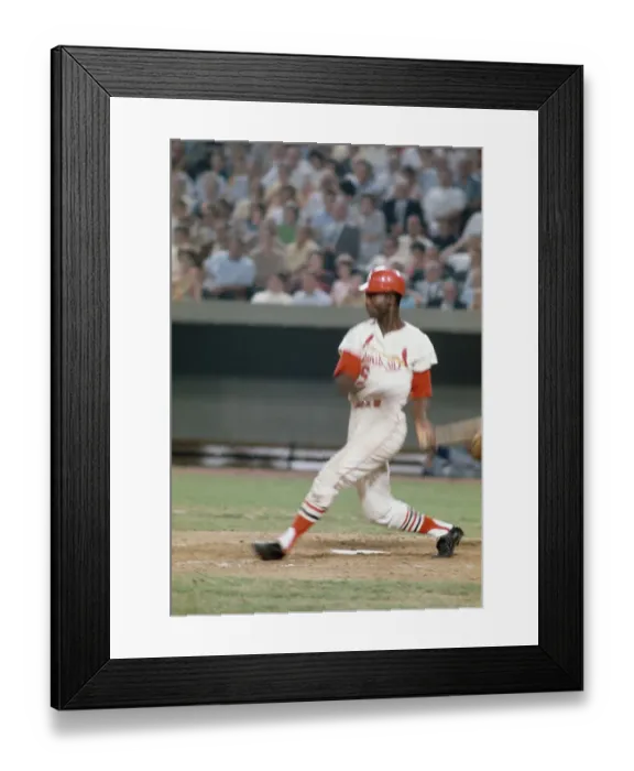 Framed Print : Lou Brock, St Louis Cardinals Framed Print : Lou Brock, St Louis Cardinals