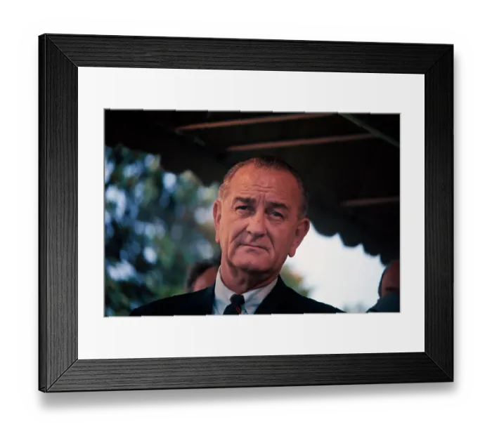 Framed Print : Portrait of Lyndon B. Johnson Framed Print : Portrait of Lyndon B. Johnson