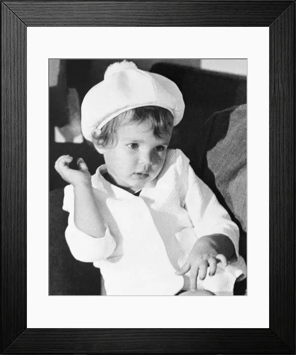 Framed Print : Princess Stephanie Touching Knee with Finger Framed Print : Princess Stephanie Touching Knee with Finger