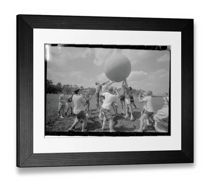 Framed Print : People Playing Push Ball Framed Print : People Playing Push Ball