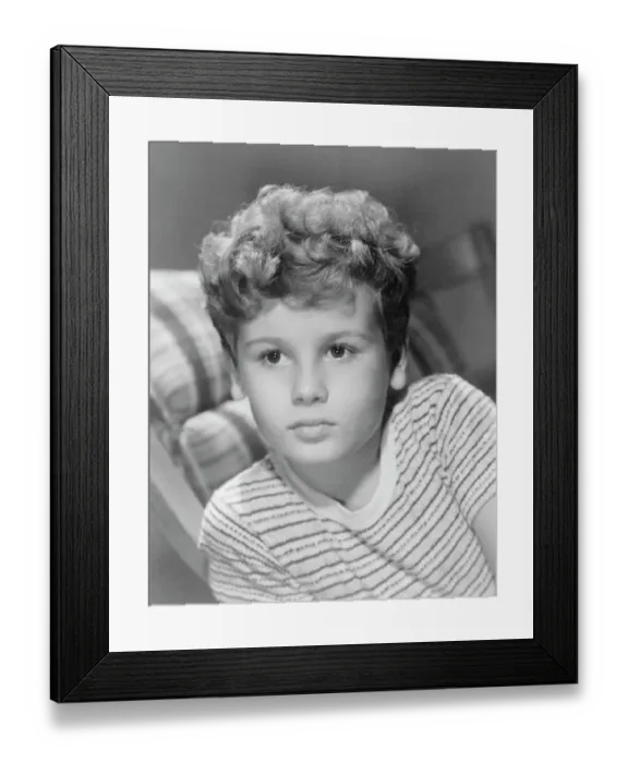 Framed Print : Portrait of Actor Dean Stockwell as Young Boy Framed Print : Portrait of Actor Dean Stockwell as Young Boy