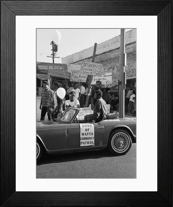 Framed Print : Sons of Watts Community Patrol Framed Print : Sons of Watts Community Patrol
