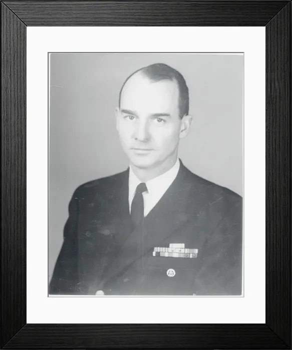 Framed Print : Portrait of Navy Captain Richard G. Alexander