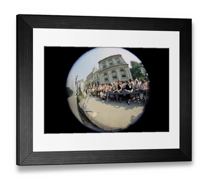 Framed Print : Pickets At New York City Hall Framed Print : Pickets At New York City Hall