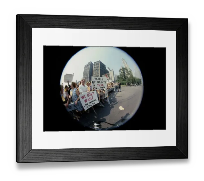 Framed Print : Pickets At New York City Hall Framed Print : Pickets At New York City Hall