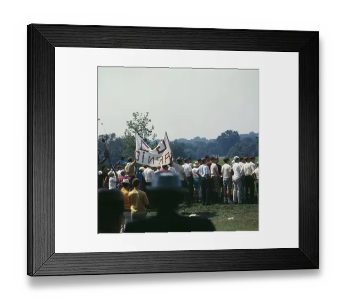 Framed Print : Arnold Palmer Fans Framed Print : Arnold Palmer Fans