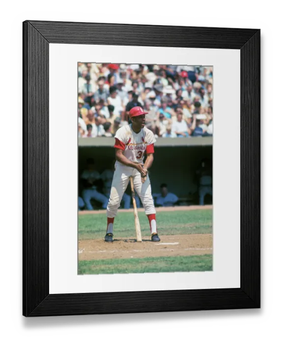 Framed Print : Orlando Cepeda Standing with Baseball Bat Between His Legs Framed Print : Orlando Cepeda Standing with Baseball Bat Between His Legs