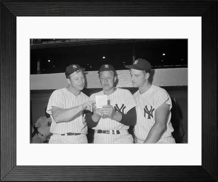 Framed Print : Manager Ralph Houk with His Best Sluggers Framed Print : Manager Ralph Houk with His Best Sluggers