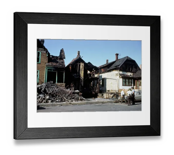 Framed Print : Aftermath Of Riot Framed Print : Aftermath Of Riot