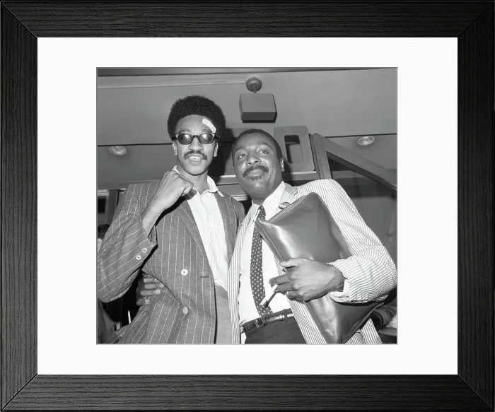 Framed Print : Dick Gregory Looks Over H. Rap Brown Framed Print : Dick Gregory Looks Over H. Rap Brown