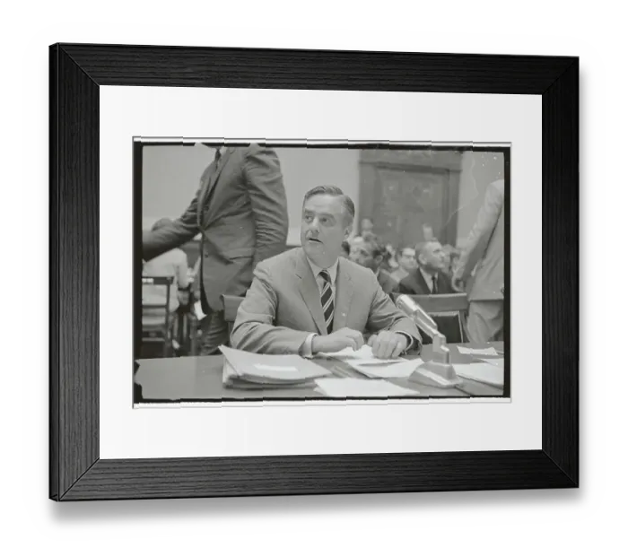 Framed Print : Portrait of Sargent Shriver Framed Print : Portrait of Sargent Shriver