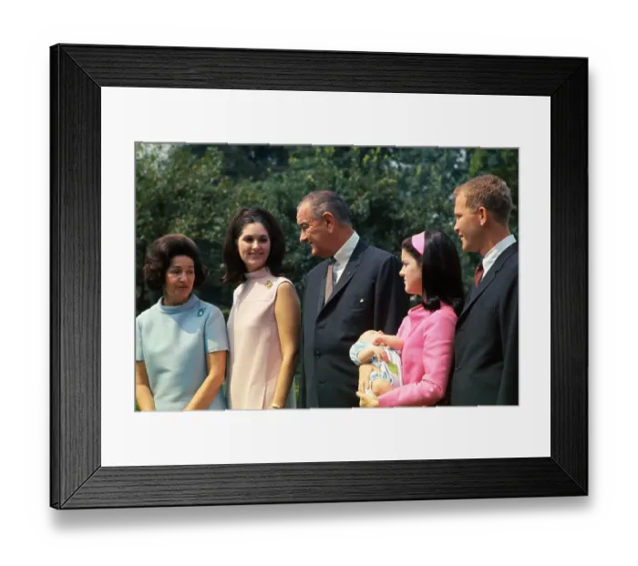 Framed Print : The Lyndon B. Johnson Family Framed Print : The Lyndon B. Johnson Family