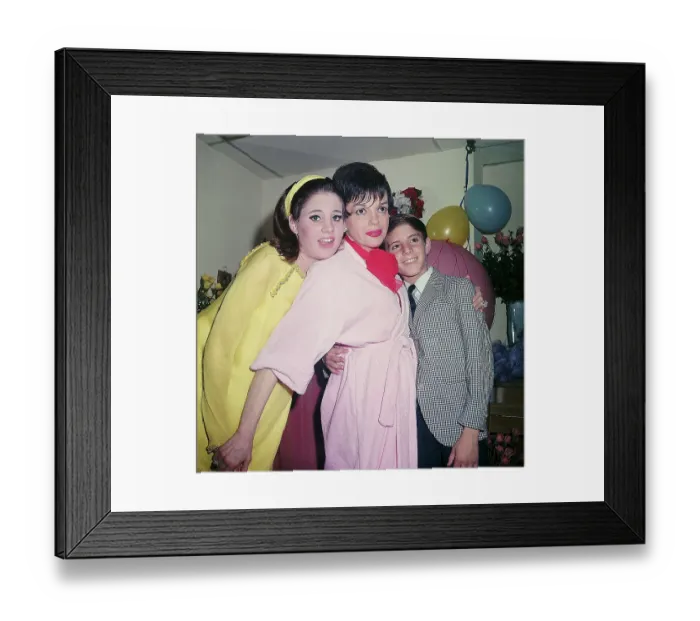 Framed Print : Judy Garland with Kids after Performance Framed Print : Judy Garland with Kids after Performance