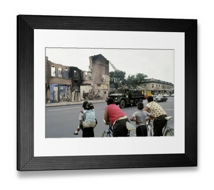 Framed Print : Aftermath Of Detroit Riots Framed Print : Aftermath Of Detroit Riots