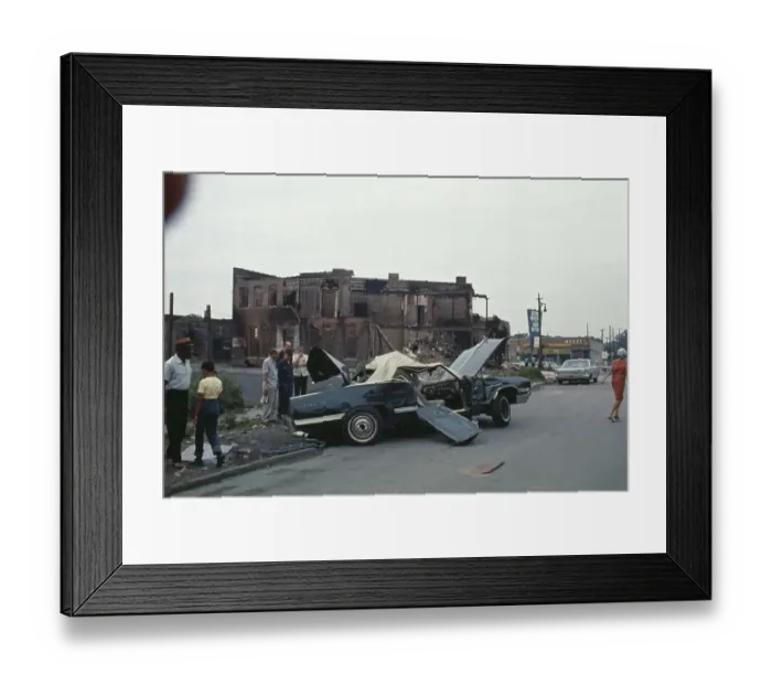 Framed Print : Detroit Riot Framed Print : Detroit Riot