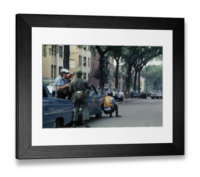 Framed Print : Detroit Riot Framed Print : Detroit Riot