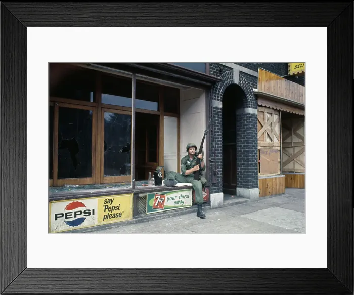 Framed Print : Detroit Riot