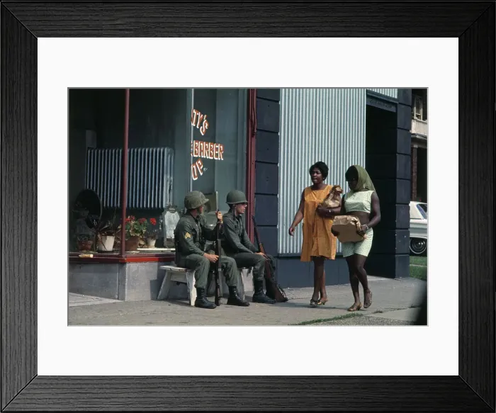 Framed Print : Detroit Riot Framed Print : Detroit Riot
